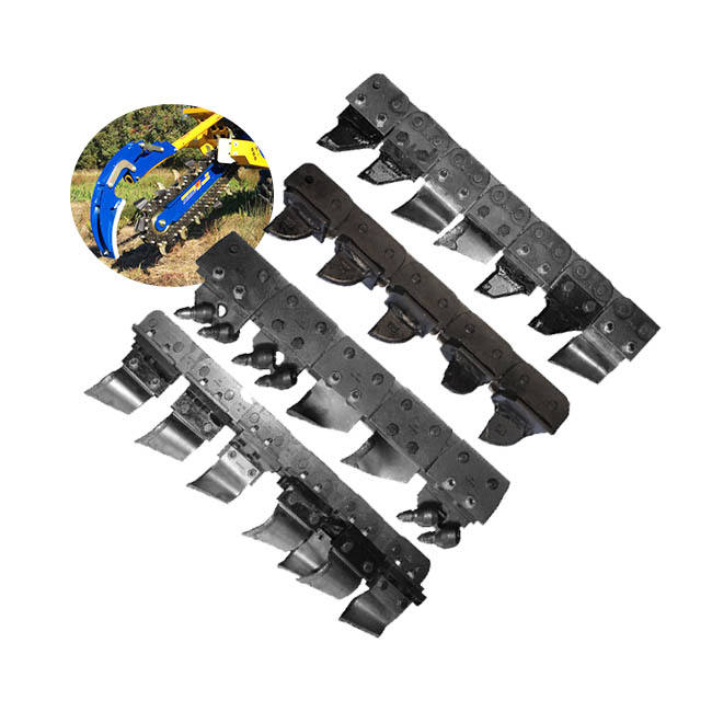 Ground Hog Teeth Engineering Trencher Chain for Digging Groundbreaker