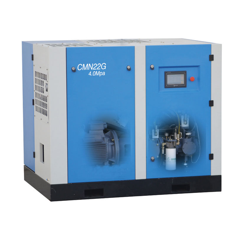 Small Quiet Single Phase 220/230/240V 8 ~10 bar 4 kW 5.5 HP 360L/min PM VSD Rotary Screw Air Compressor with Air Receiver Tank