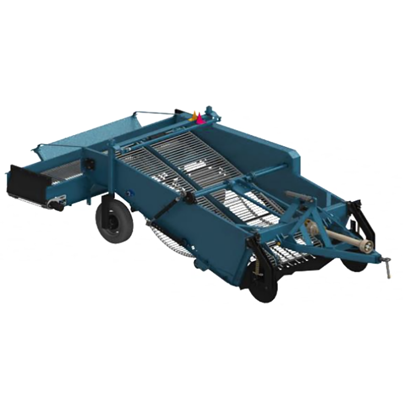 AWB-1600BAR 2 ROWS Potato Harvester 1350kg Trailed Potato Diggers for Carrots, Garlic or Onions Without Damage