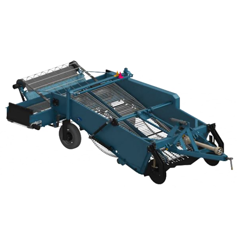 AWB-1600CAR 2 ROWS Potato Harvester 1500kg Side Discharge + Deviner Web Trailed Potato Diggers for Carrots, Garlic or Onions