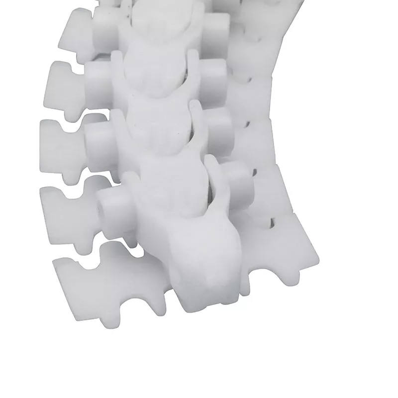 Multi Flex Chain with Pushers Plastic Chain Table Top Slat Multi Flex Plastic Chain Conveyor Substitute Conveyor