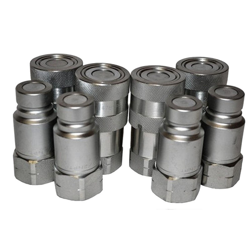 KZF 1/4  Inch  BSP/NPT Thread   304/316  Hydraulic Quick Release Connectors &stainless Steel Hydraulic Couplings