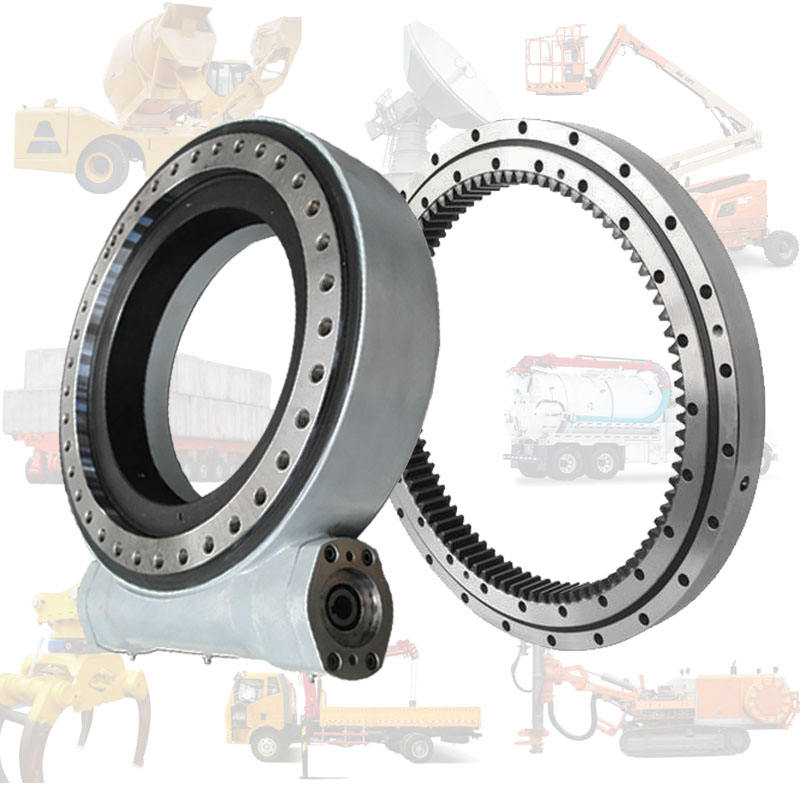 Construction Excavator Crane Roller Swing Gear Slew Drive Slewing Ring Bearing for Solar Tracker Mining Metalworking Industry