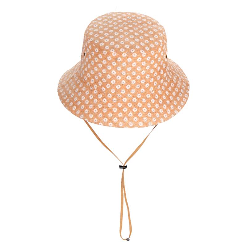 White Flower Cork Sun Hat